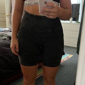 Aerie Distressed Biker Short